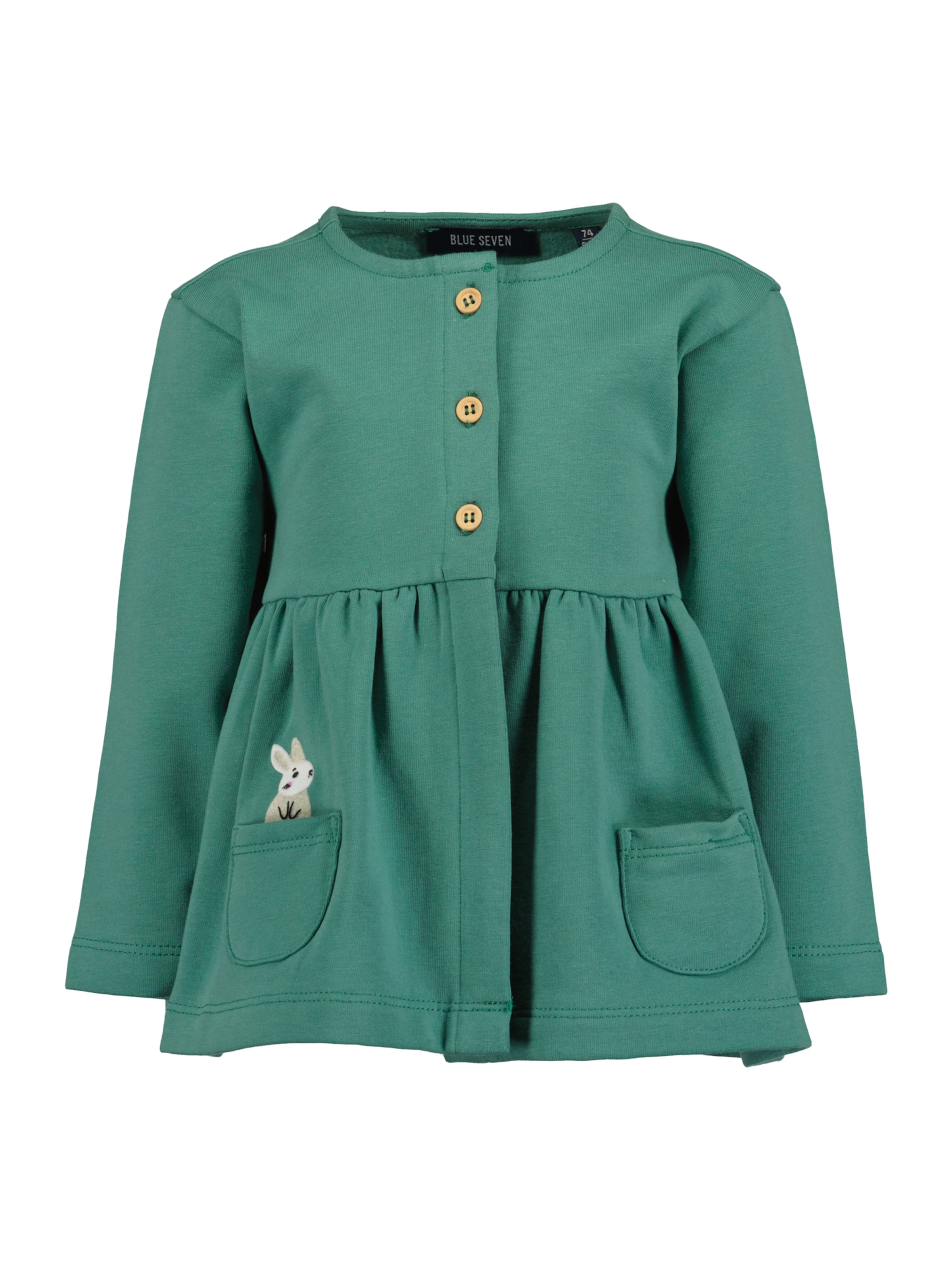 BLUE SEVEN Mikina – zelená: přední strana