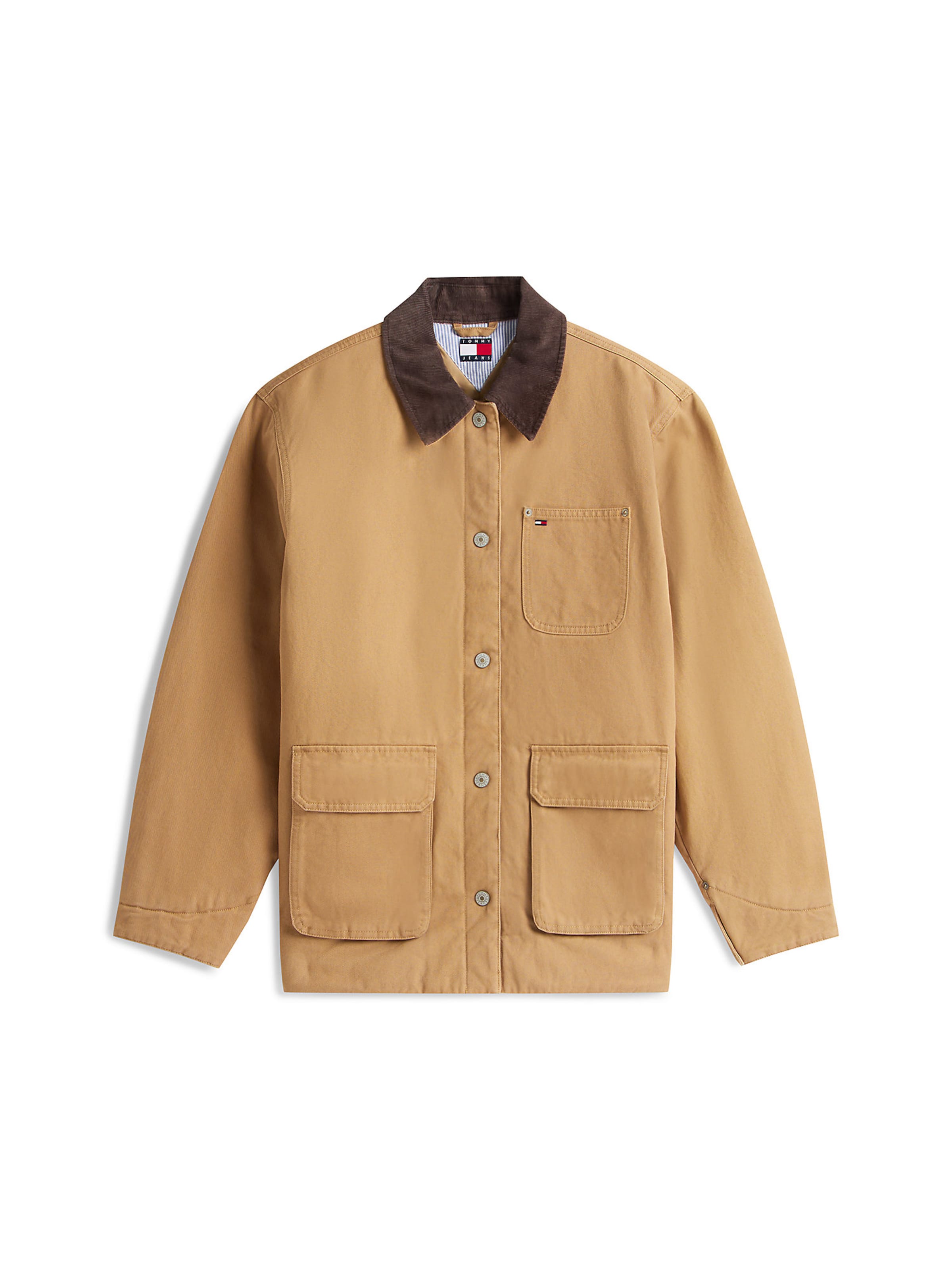Tommy Jeans Between-Season Jacket in Beige: front