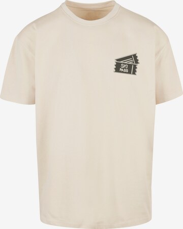 T-Shirt F4NT4STIC en beige : devant