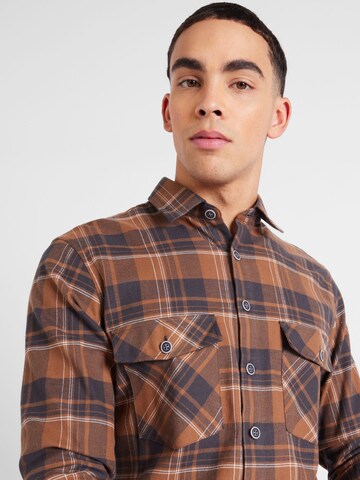 BRAX - Regular Fit Camisa 'KAY' em castanho