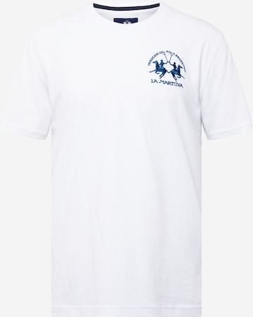 La Martina Shirt in White: front