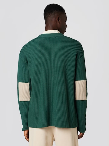 Sinned x ABOUT YOU Knit Cardigan 'Nick' in Green