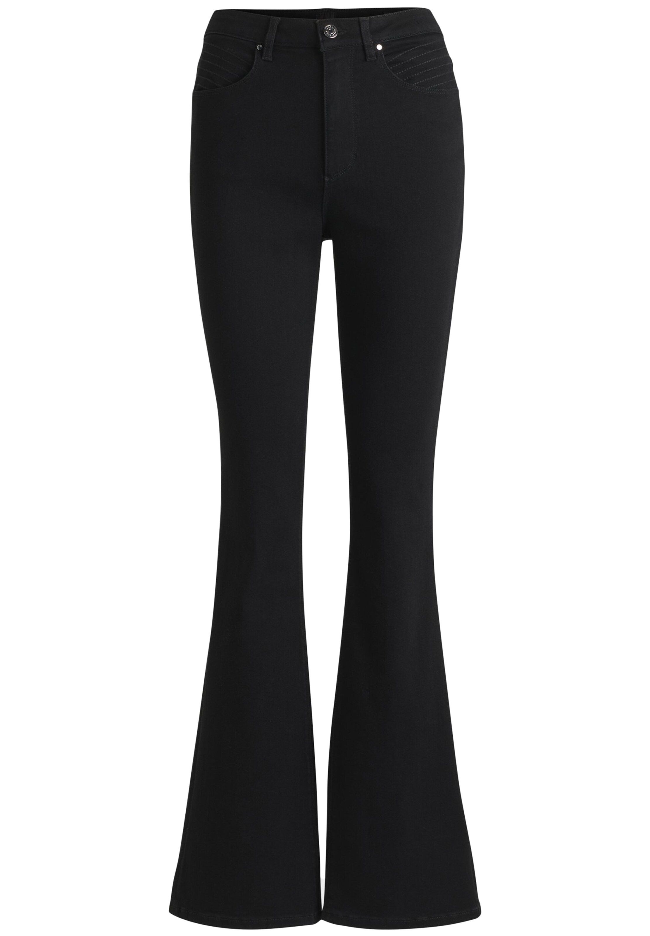 BOSS Flared Jeans 'Rosa' in Schwarz: Vorderseite