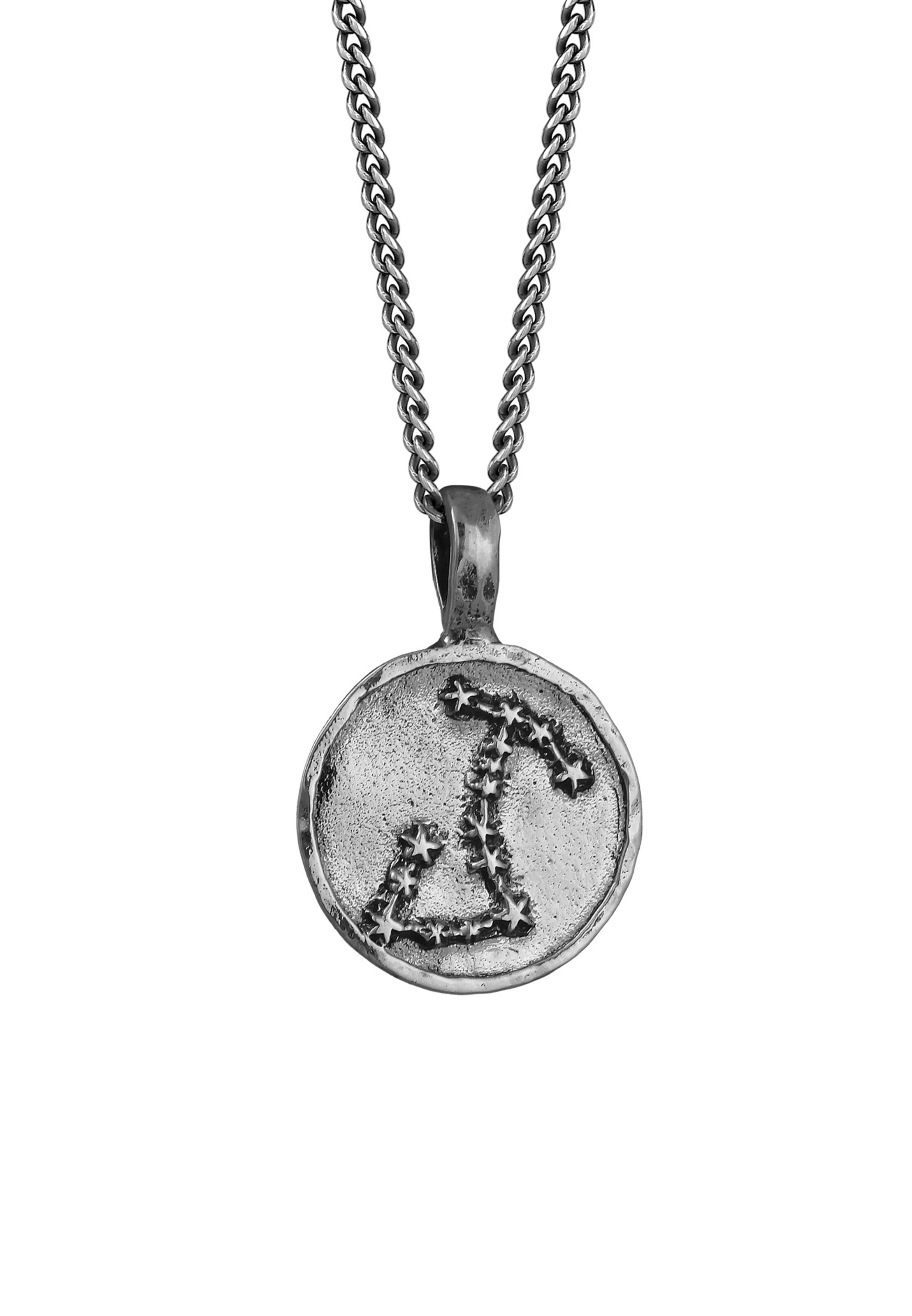 Chaîne 'Skorpion' Haze&Glory en argent : devant