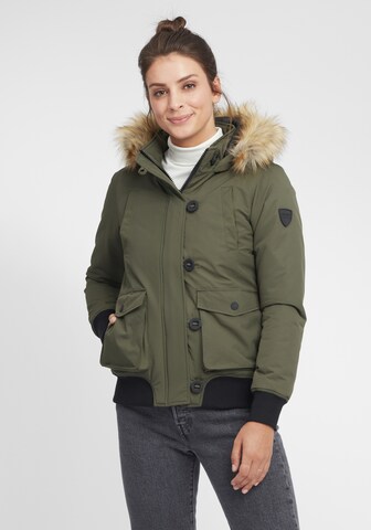 Oxmo Winter Jacket in Green: front