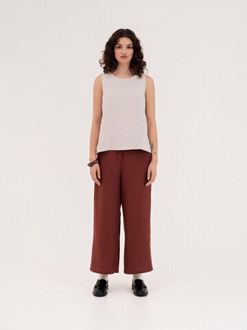 AmourLinen Top 'Colette' in Beige