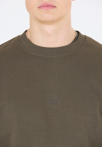 SOS Sweatshirt 'Bovec' in Bruin