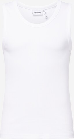 WEEKDAY T-shirt i vit: framsida