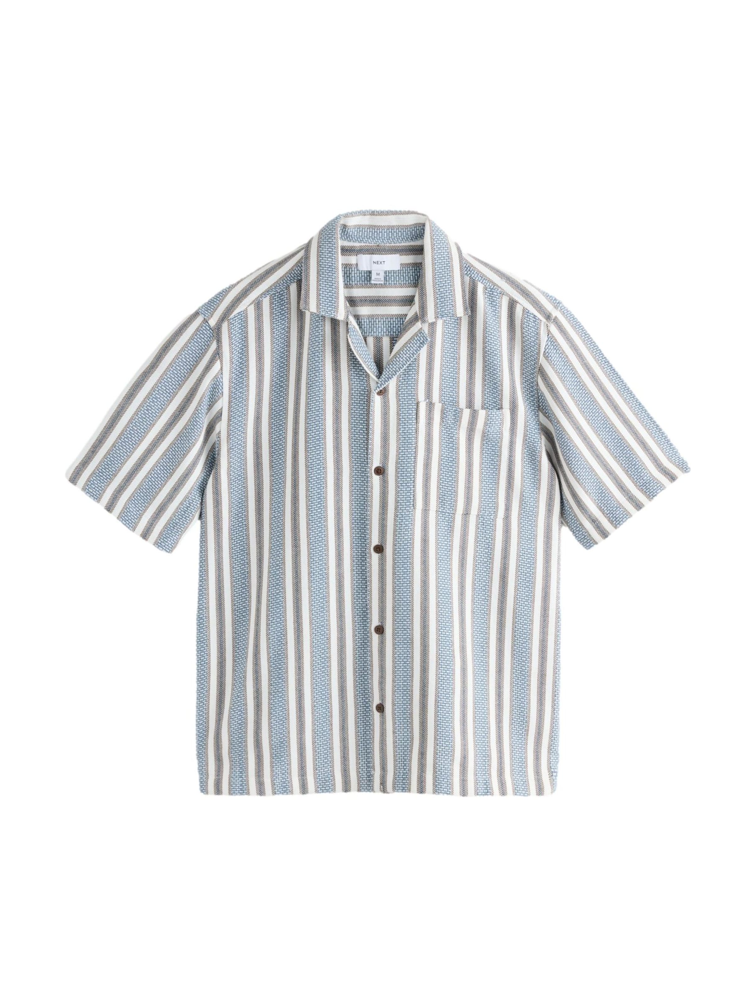 Next Средняя посадка Рубашка в Синий: спереди