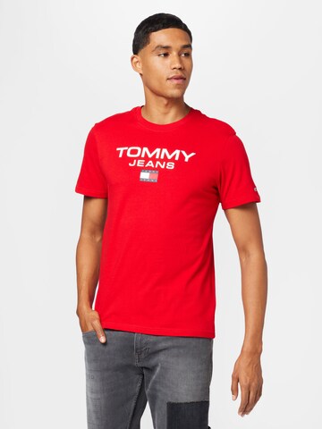 Tommy Jeans - Camisa em vermelho: frente