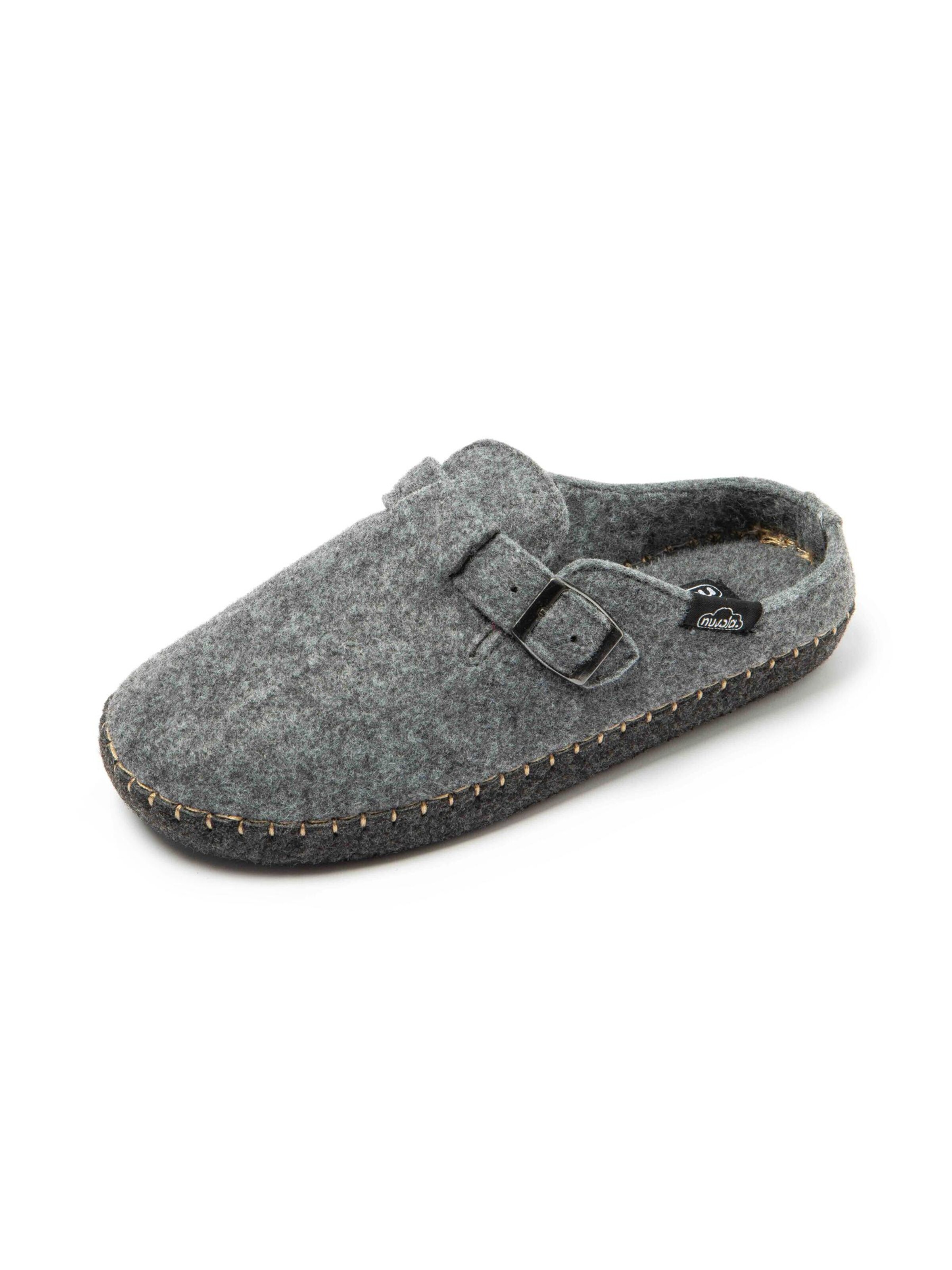 Nuvola. Slipper 'Zueco Belt' in Grey