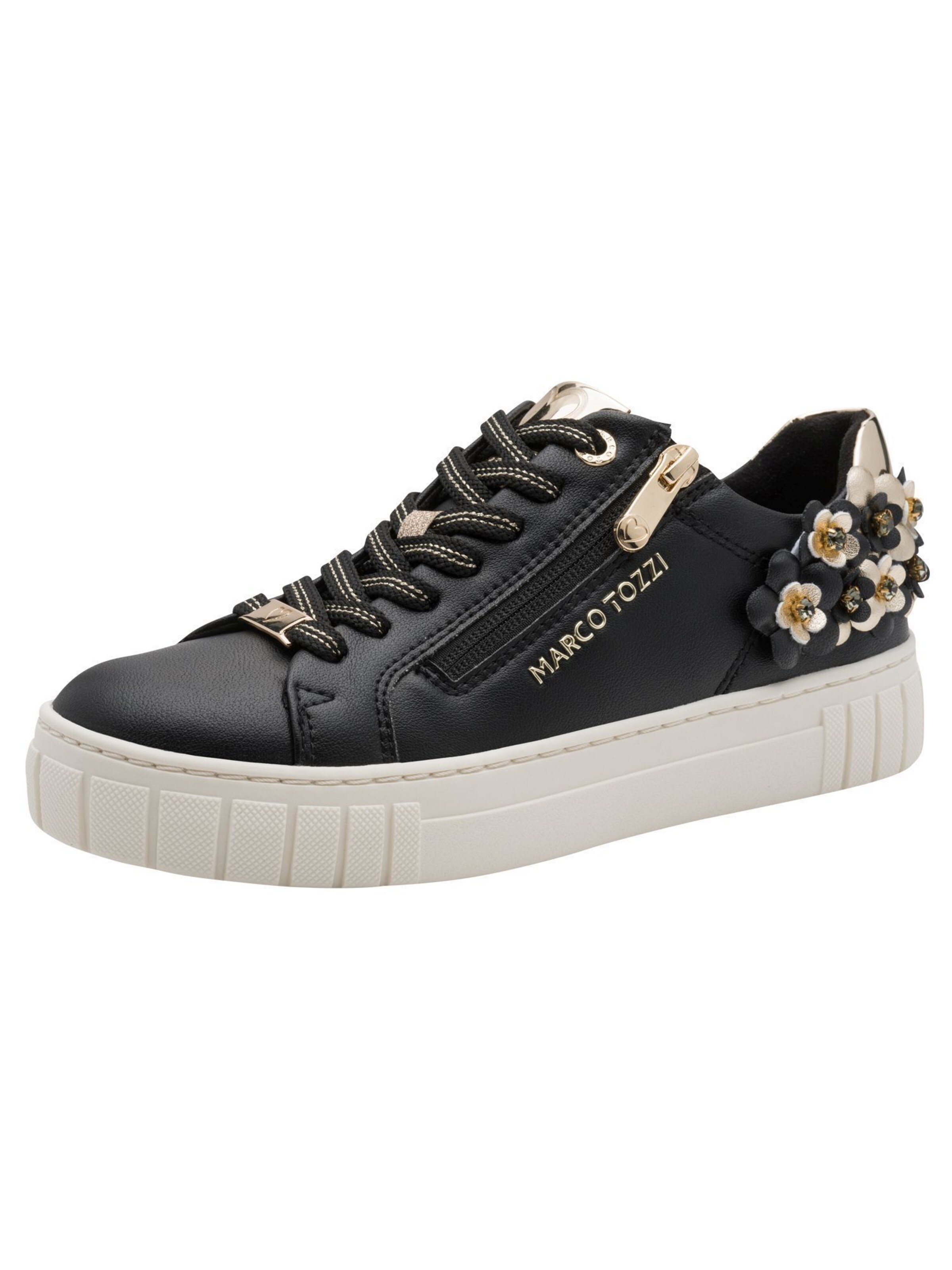 MARCO TOZZI Platform trainers in Black: front
