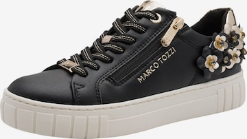 Baskets basses MARCO TOZZI en noir : devant