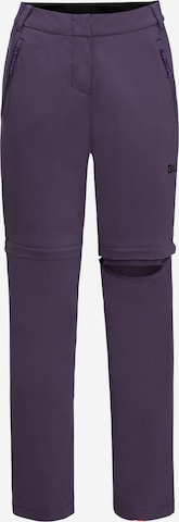 JACK WOLFSKIN - regular Pantalón de montaña 'GLASTAL' en lila