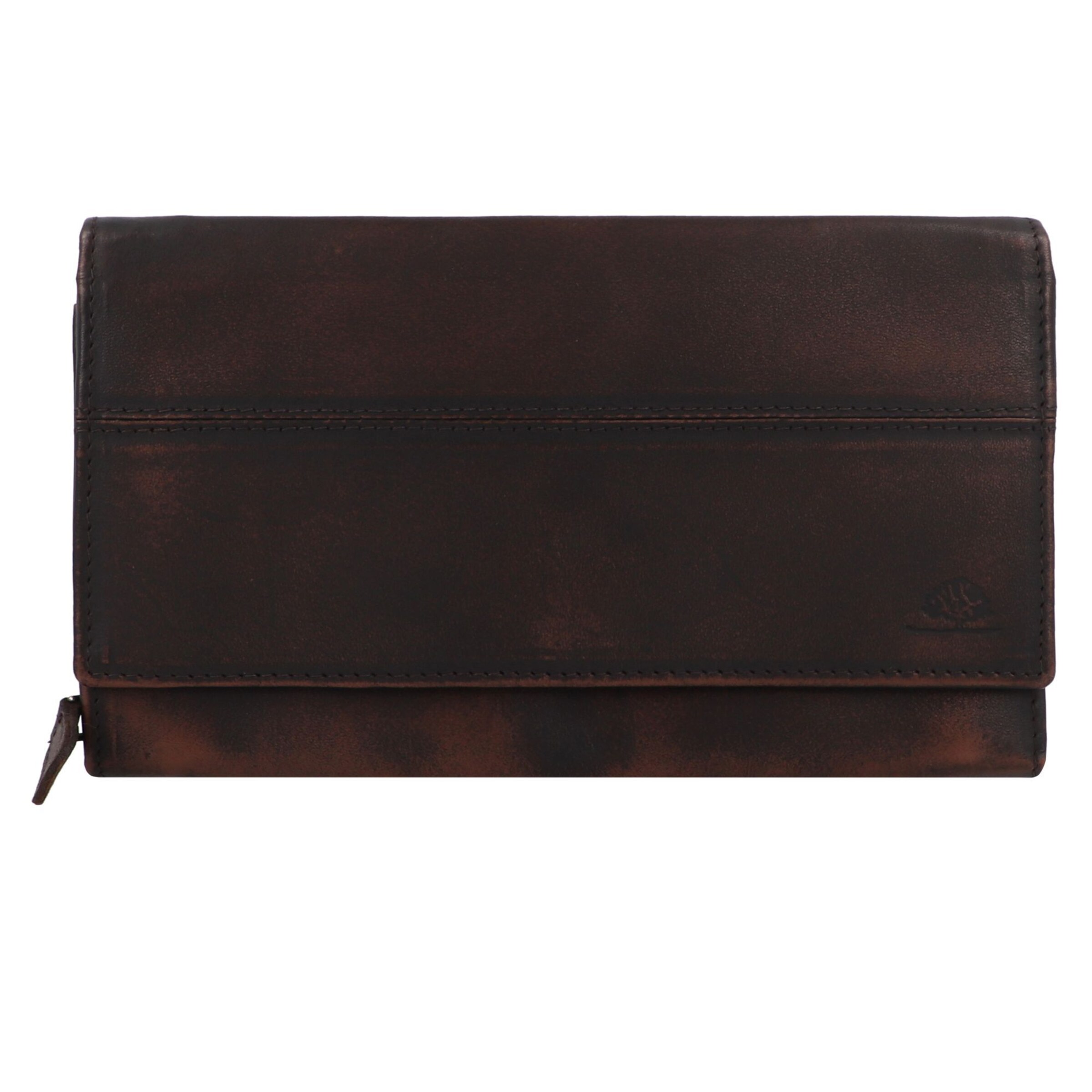 GREENBURRY Wallet 'Destressed' in Brown: front