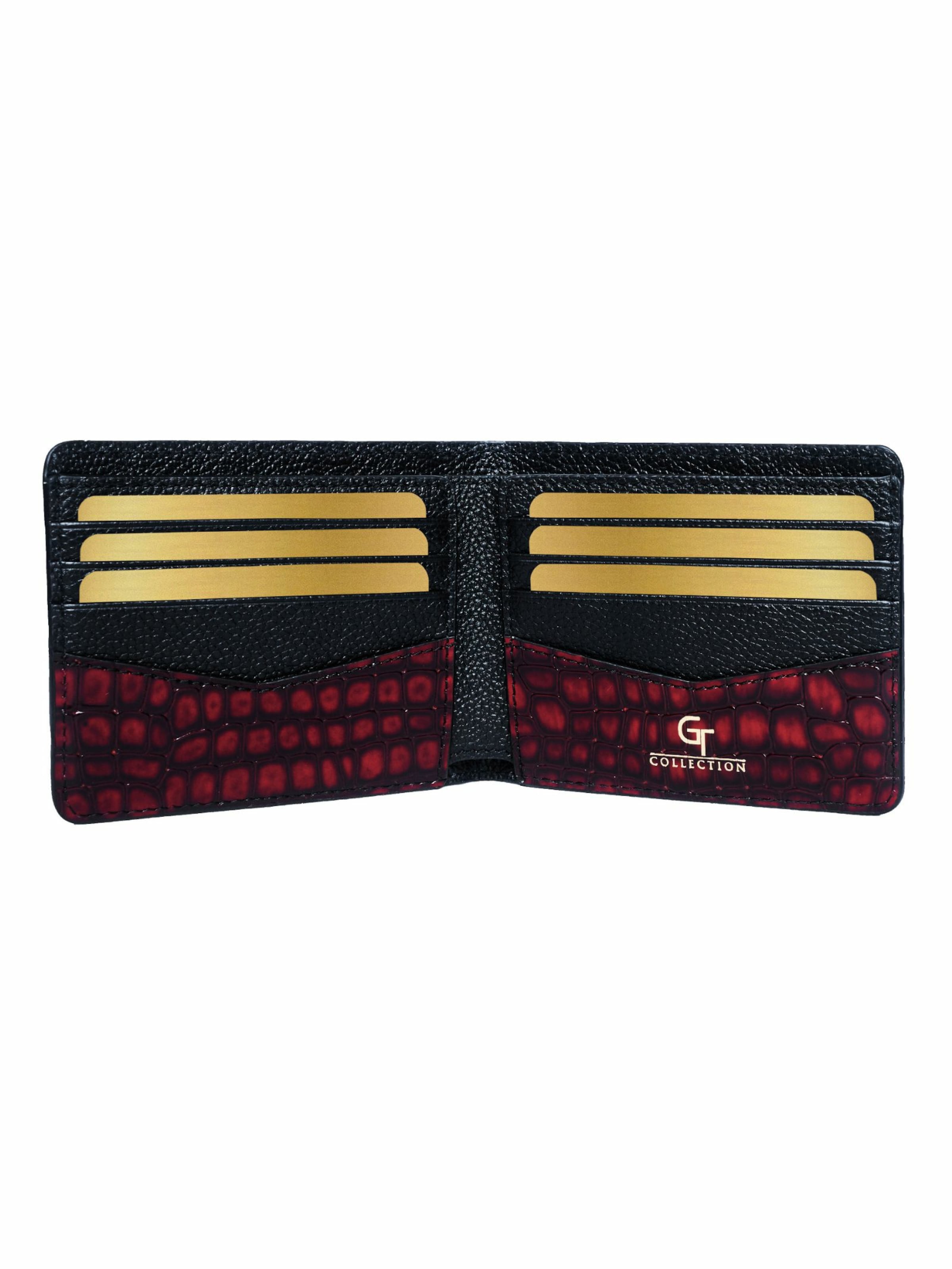 GT Collection Tegnebog 'Croc Prestige' i rød