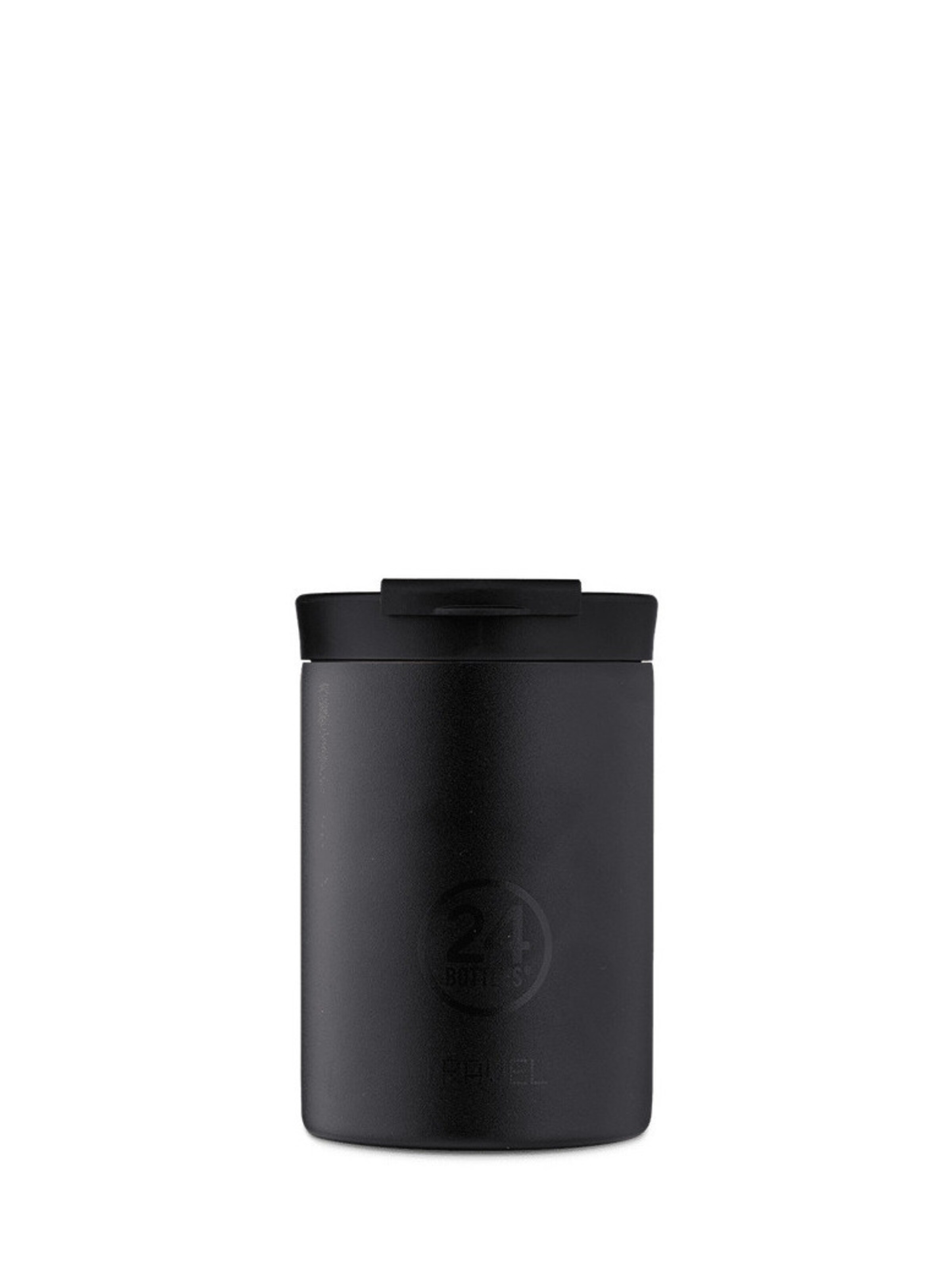 24Bottles Drinking bottle 'Travel Tumbler 350 ml' in Black: front