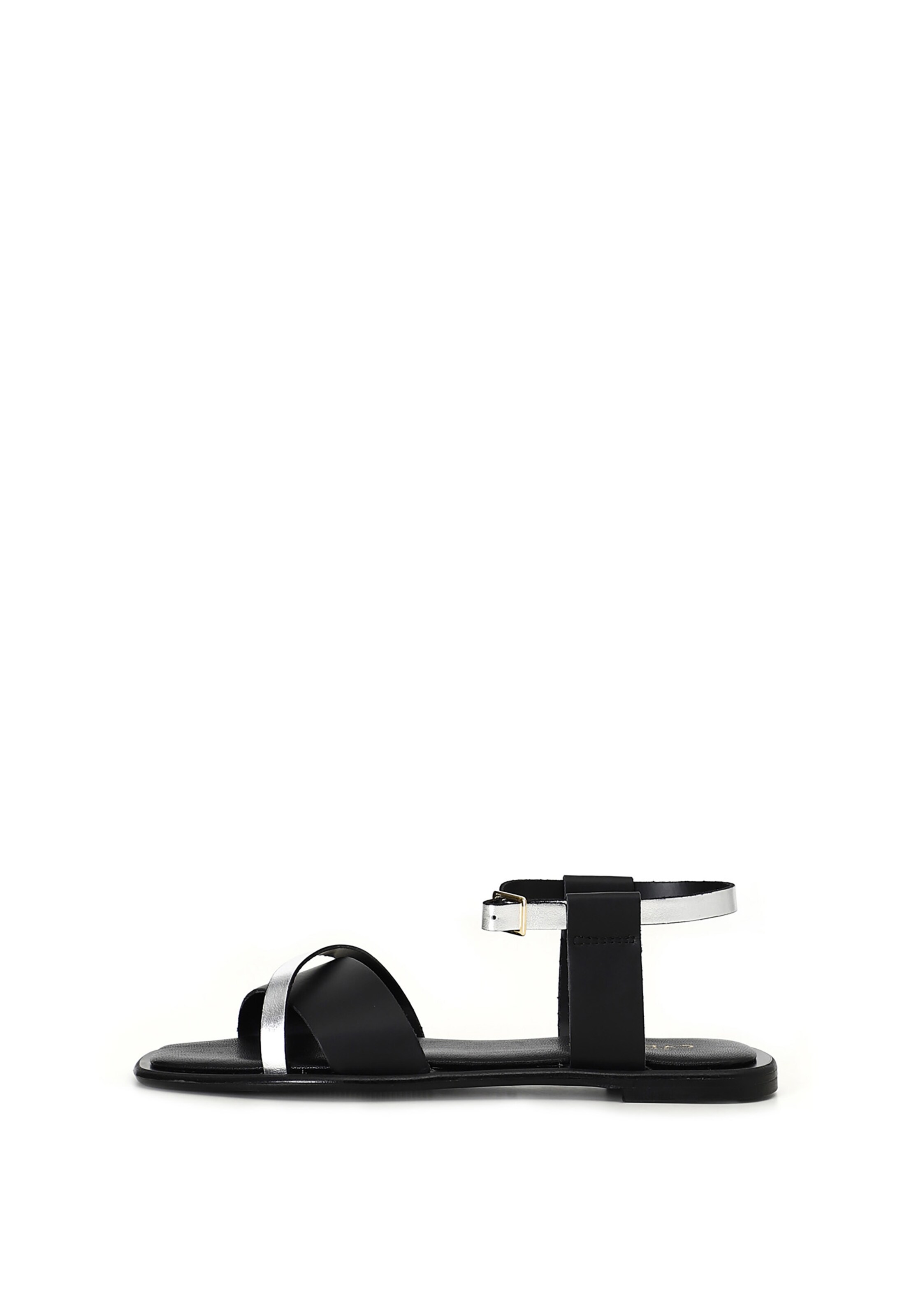 Sandalo di CAFè NOIR in nero: frontale