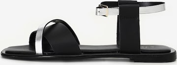 Sandalo di CAFè NOIR in nero: frontale