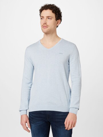 s.Oliver Sweater in Blue: front