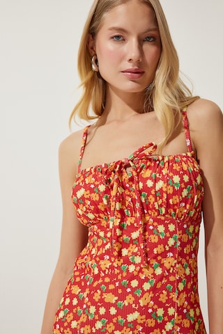 Happiness İstanbul Καλοκαιρινό φόρεμα σε πορτοκαλί