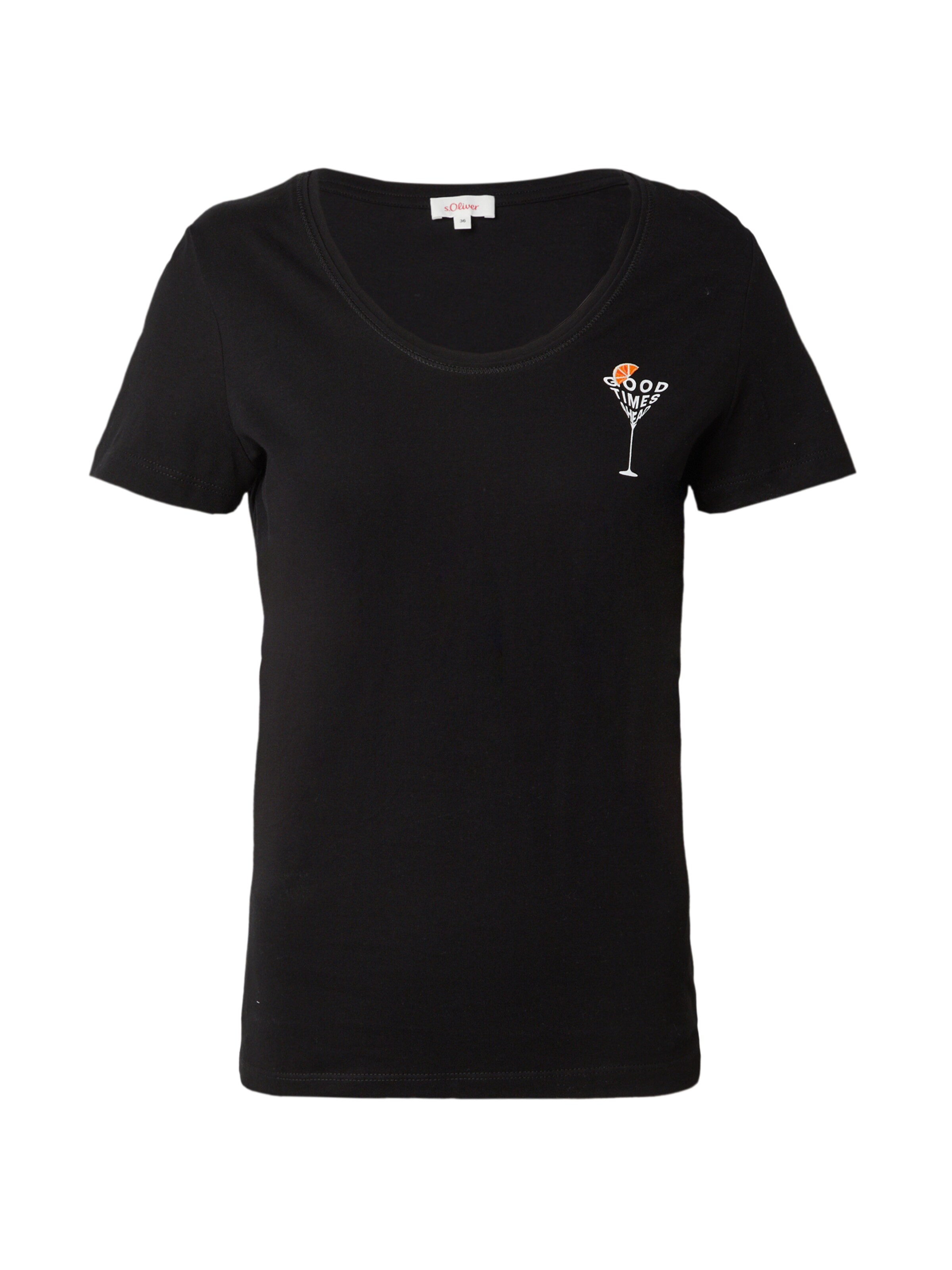 s.Oliver Tričko - Čierna: predná strana