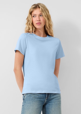QS Shirt in Blauw: voorkant