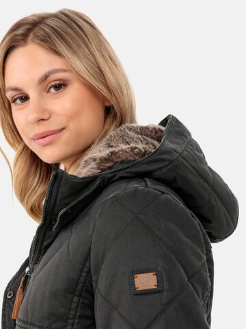 CAMEL ACTIVE Steppmantel im Vintage Look in Schwarz