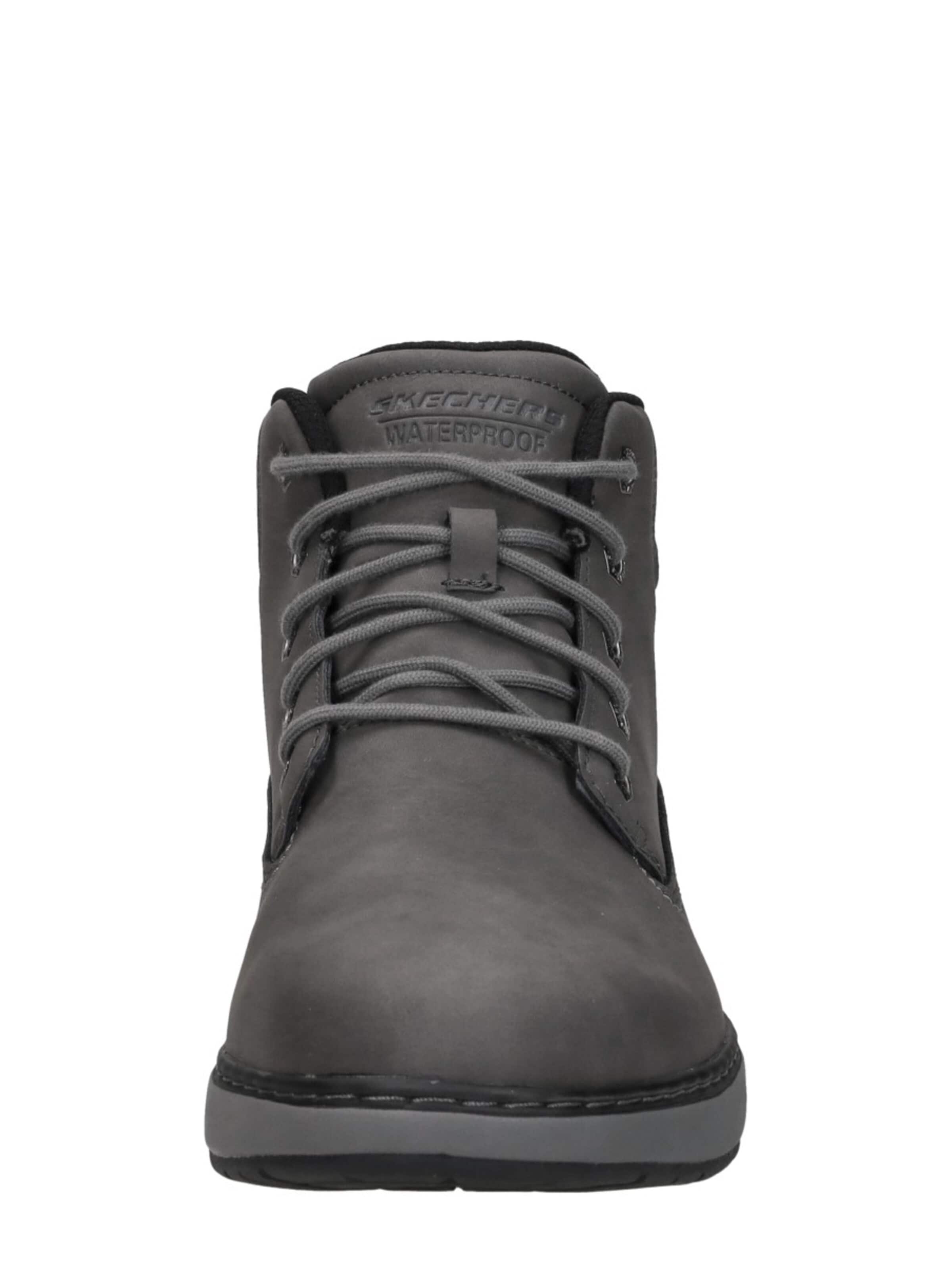 SKECHERS Veterlaarzen 'Relaxed Fit: Garlan - Deno' in Grijs