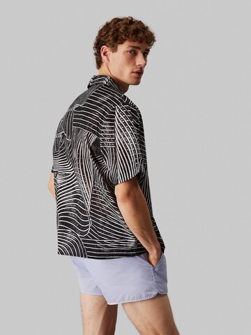 Calvin Klein Swimwear Regular Fit Hemd in Schwarz