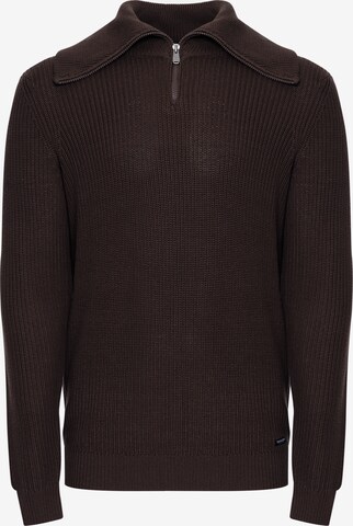 Threadbare Sweater 'Francis' in Brown: front