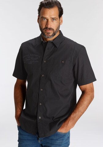 Man's World Regular fit Business Shirt in Black: front