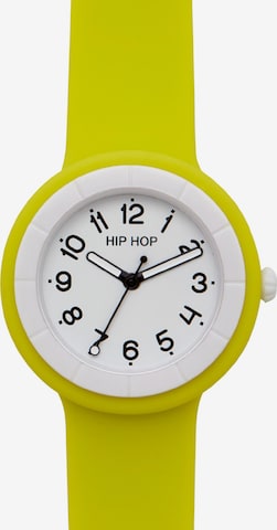 Hip Hop Uhr 'HERO.DOT' in Gelb: Vorderseite