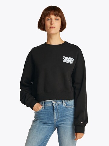 Tommy Jeans Μπλούζα φούτερ σε μαύρο: μπροστά