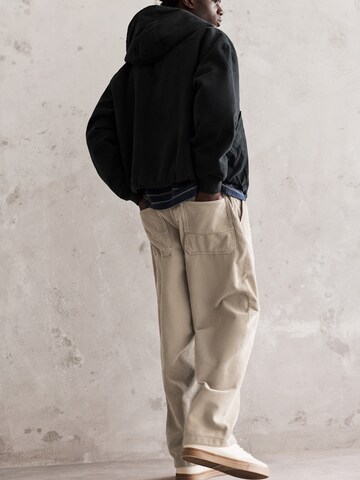 Pull&Bear Wide leg Pants in Grey
