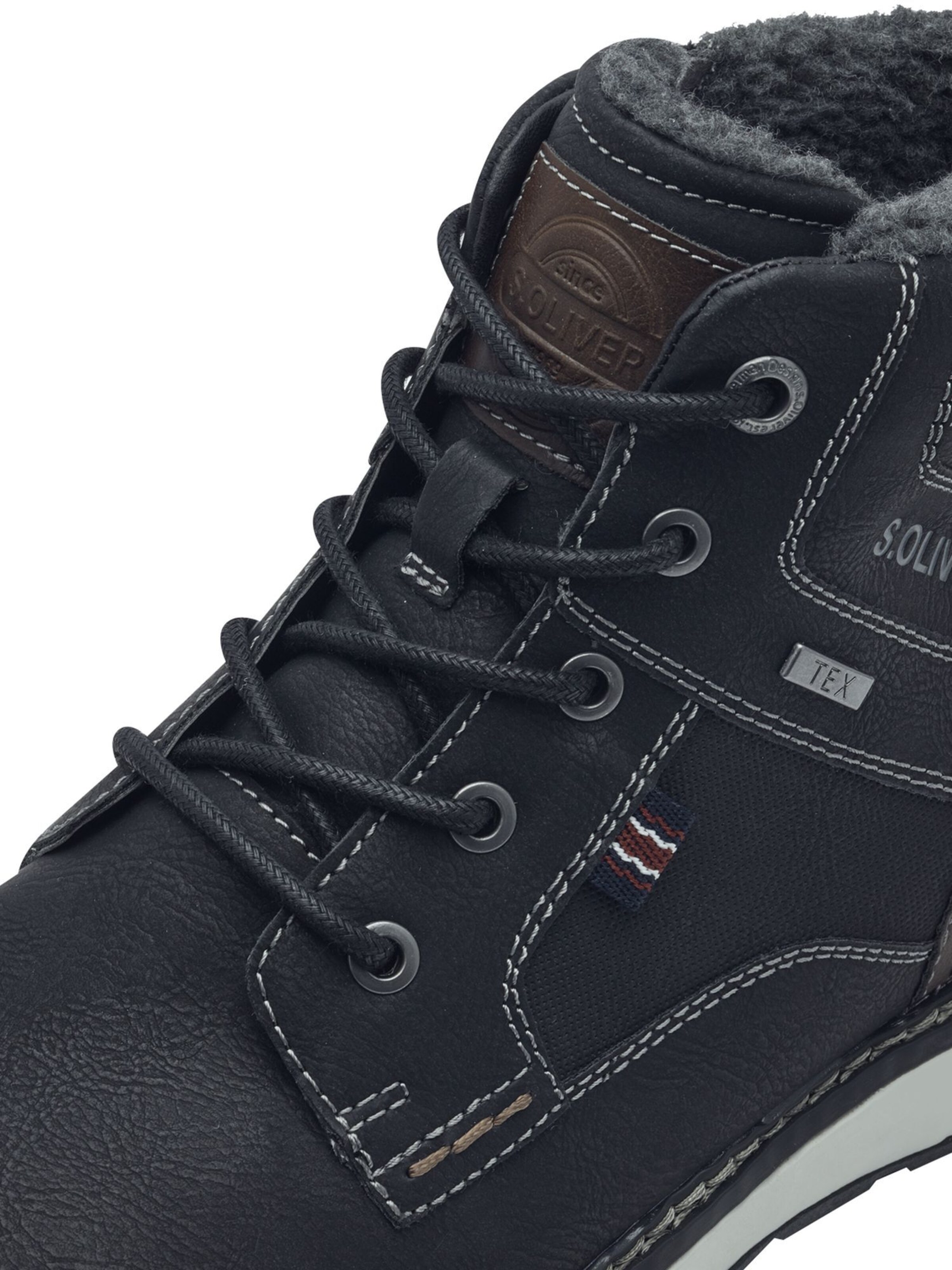 s.Oliver Veterboots in Zwart