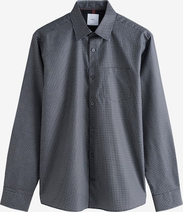 NextRegular Fit Košulja - crna boja: prednji dio