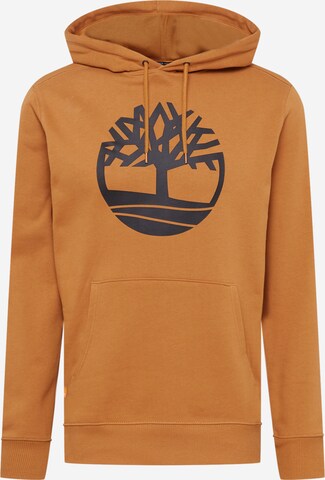 Sweat-shirt TIMBERLAND en marron : devant