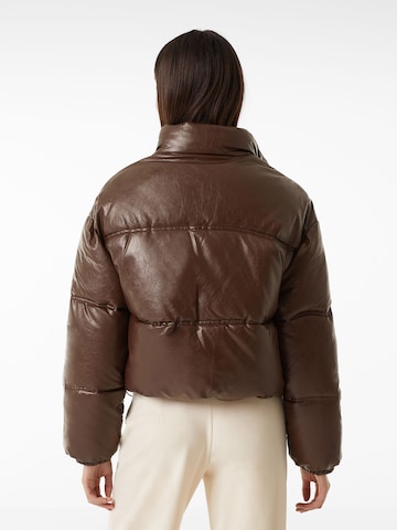 Bershka Winter jacket in Brown