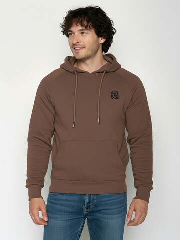 GREENBOMB Sweatshirt ' Trek Bike Square ' in Brown: front