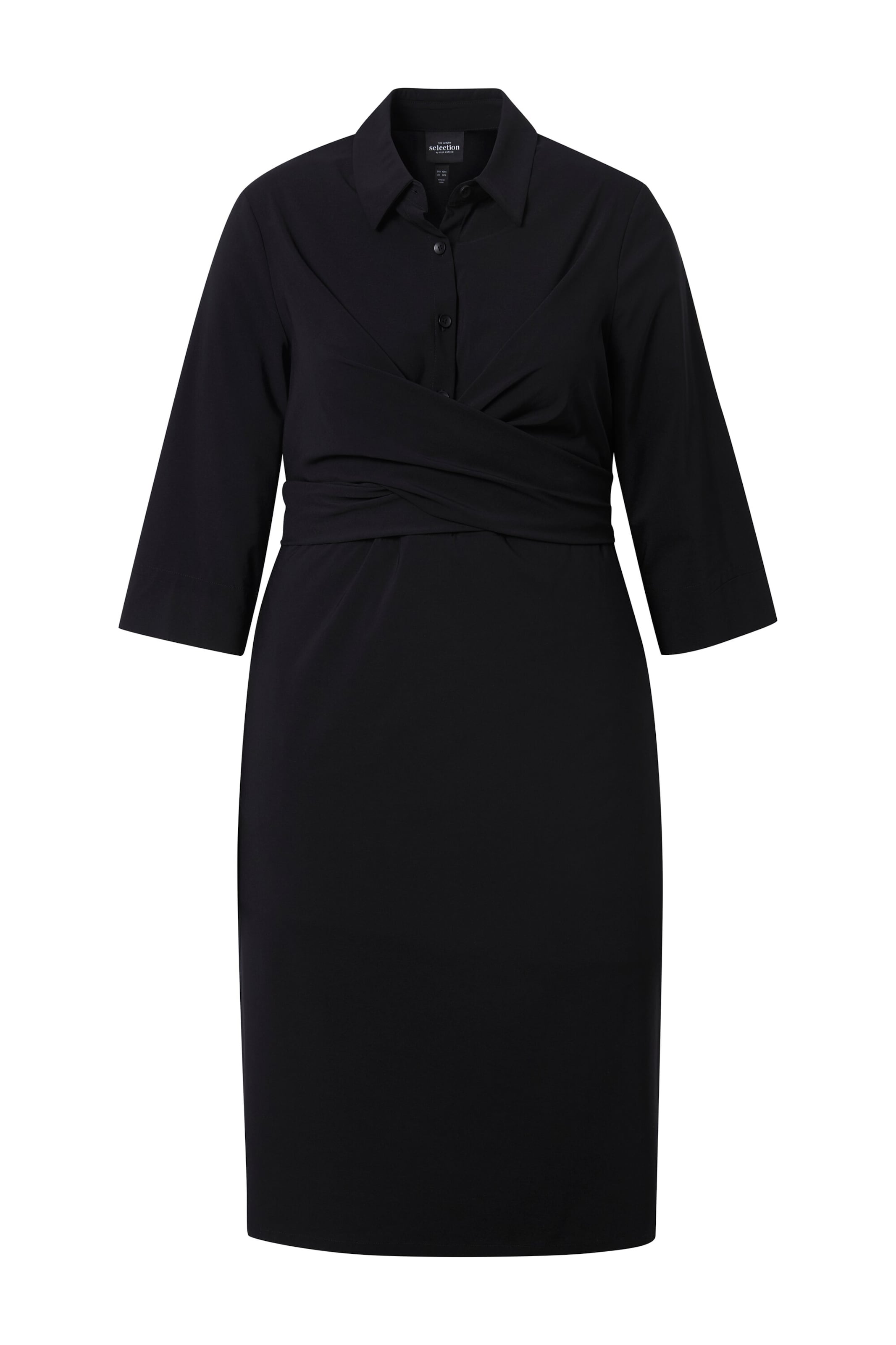 Ulla Popken Kleid in schwarz, Produktansicht