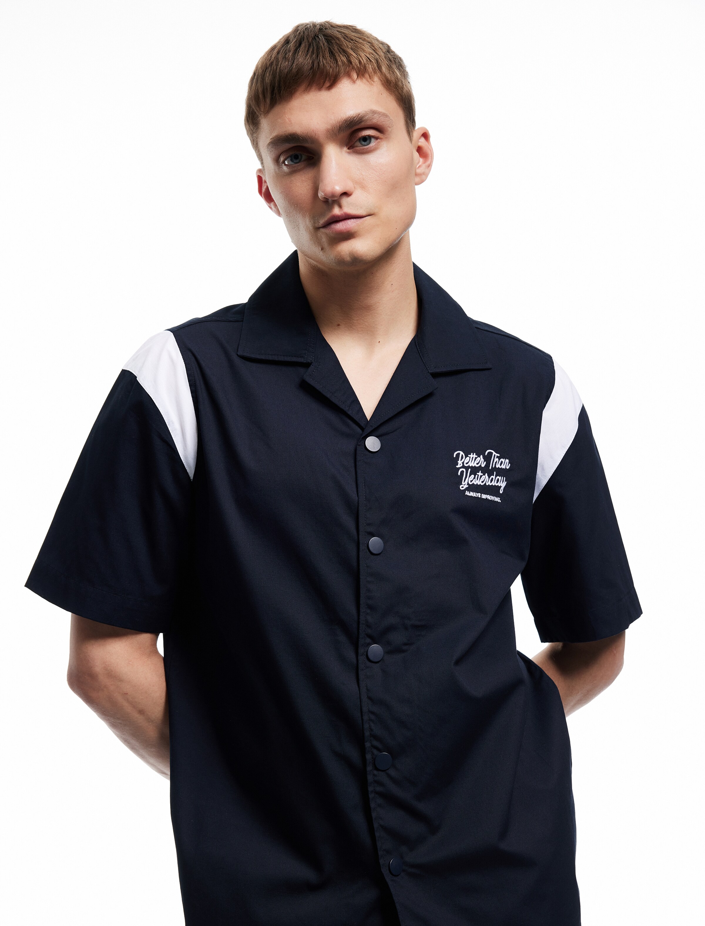 Koton Comfort fit Button Up Shirt in Blue