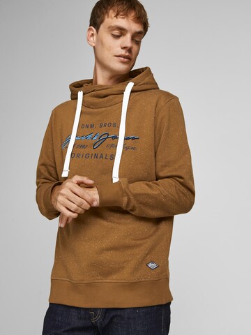 JACK & JONES Sweatshirt 'Woods' in Braun