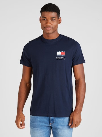 Tommy Jeans - Camisa 'Essential' em azul: frente