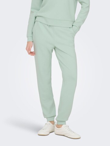 ONLY PLAY Tapered Bukser 'ONPLounge' i grøn: forside