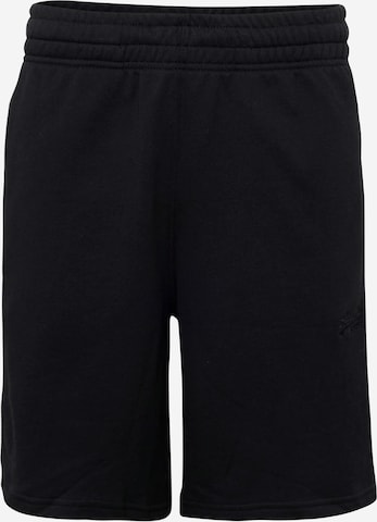 Superdry - regular Pantalón 'ESSENTIAL' en negro: frente