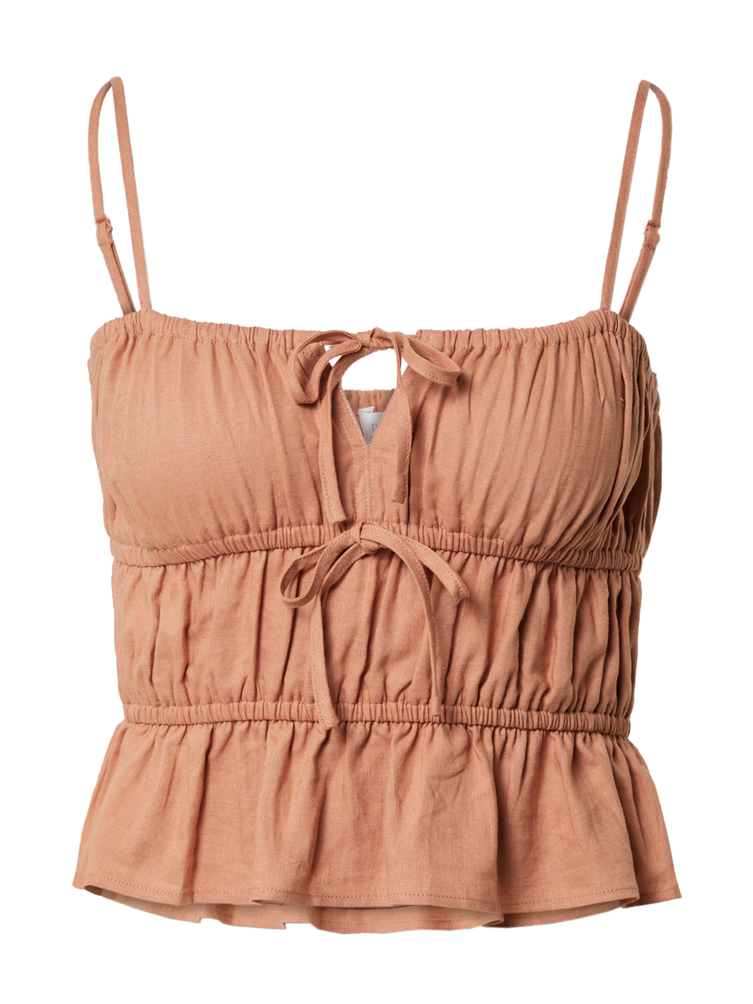 brūns Daahls by Emma Roberts exclusively for ABOUT YOU Blūze &#x27;Ava&#x27;: no priekšpuses