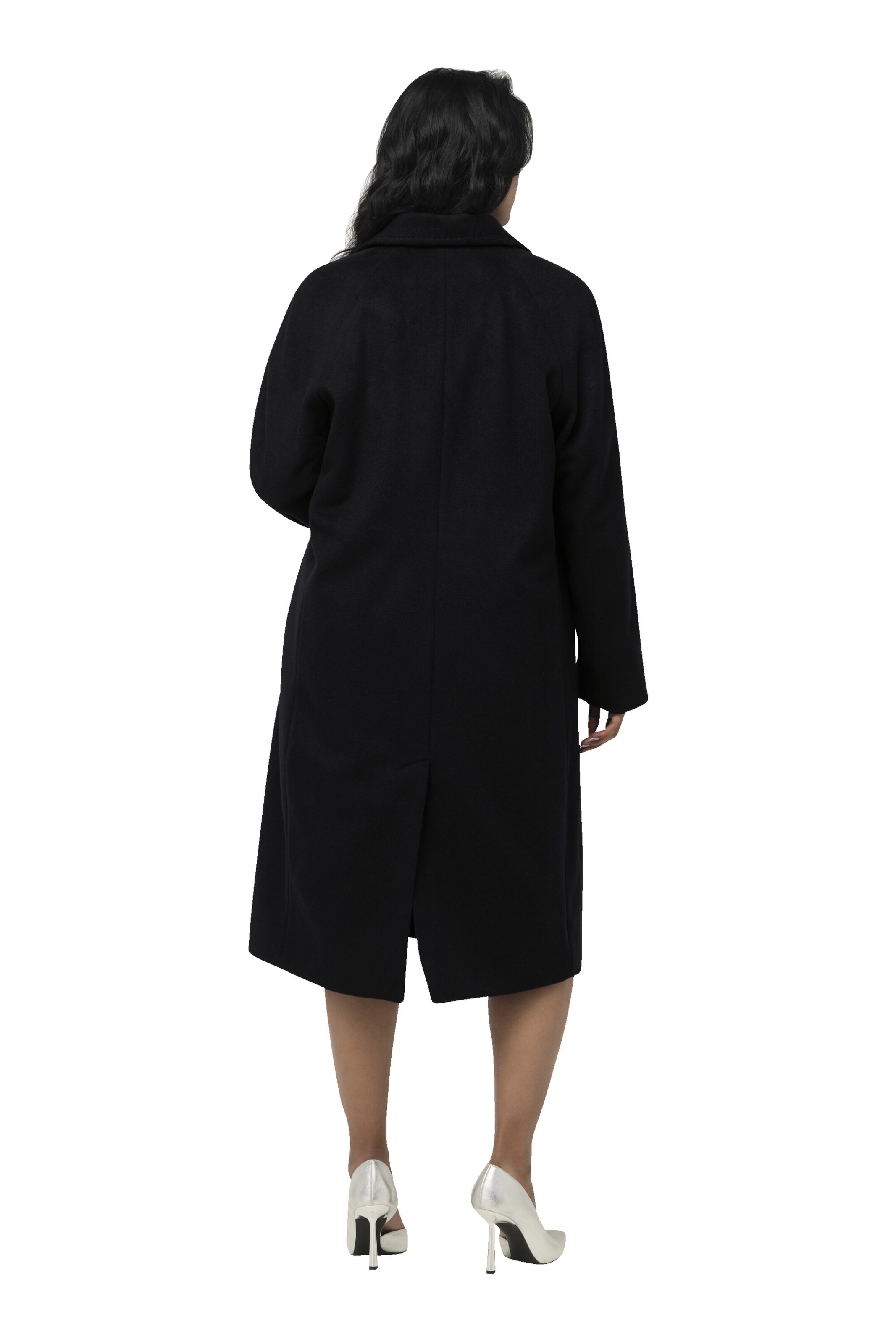 Ulla Popken Tussenmantel in Blauw