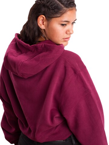 Manufaktur13 Sweatshirt 'Crop Hoodie' in Red