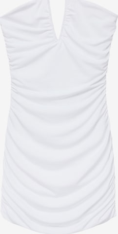 Pull&Bear Cocktail dress in White: front